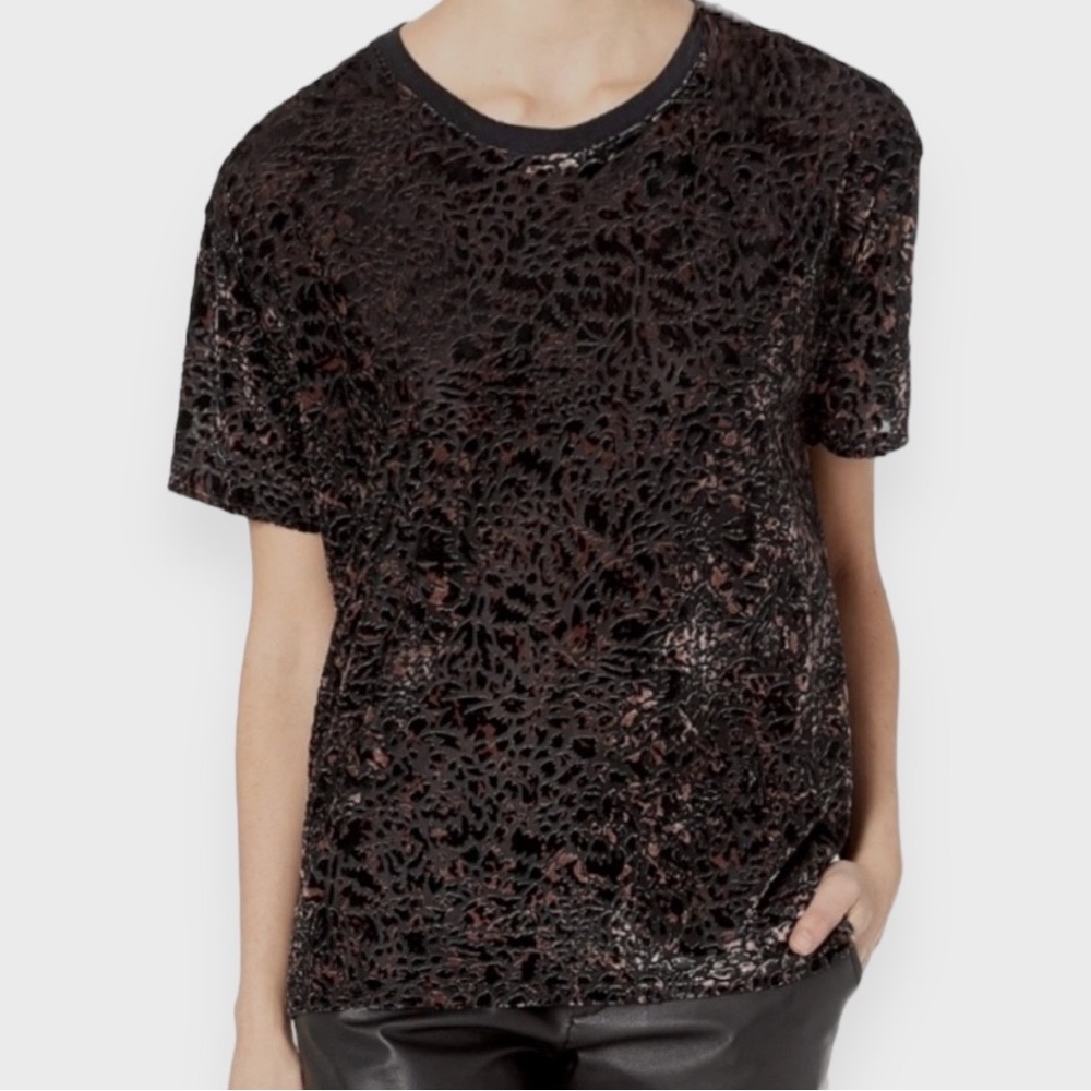 Free People | Top | Cheetah Print | Size XS | Velvety + Sheer | Oversized | $30